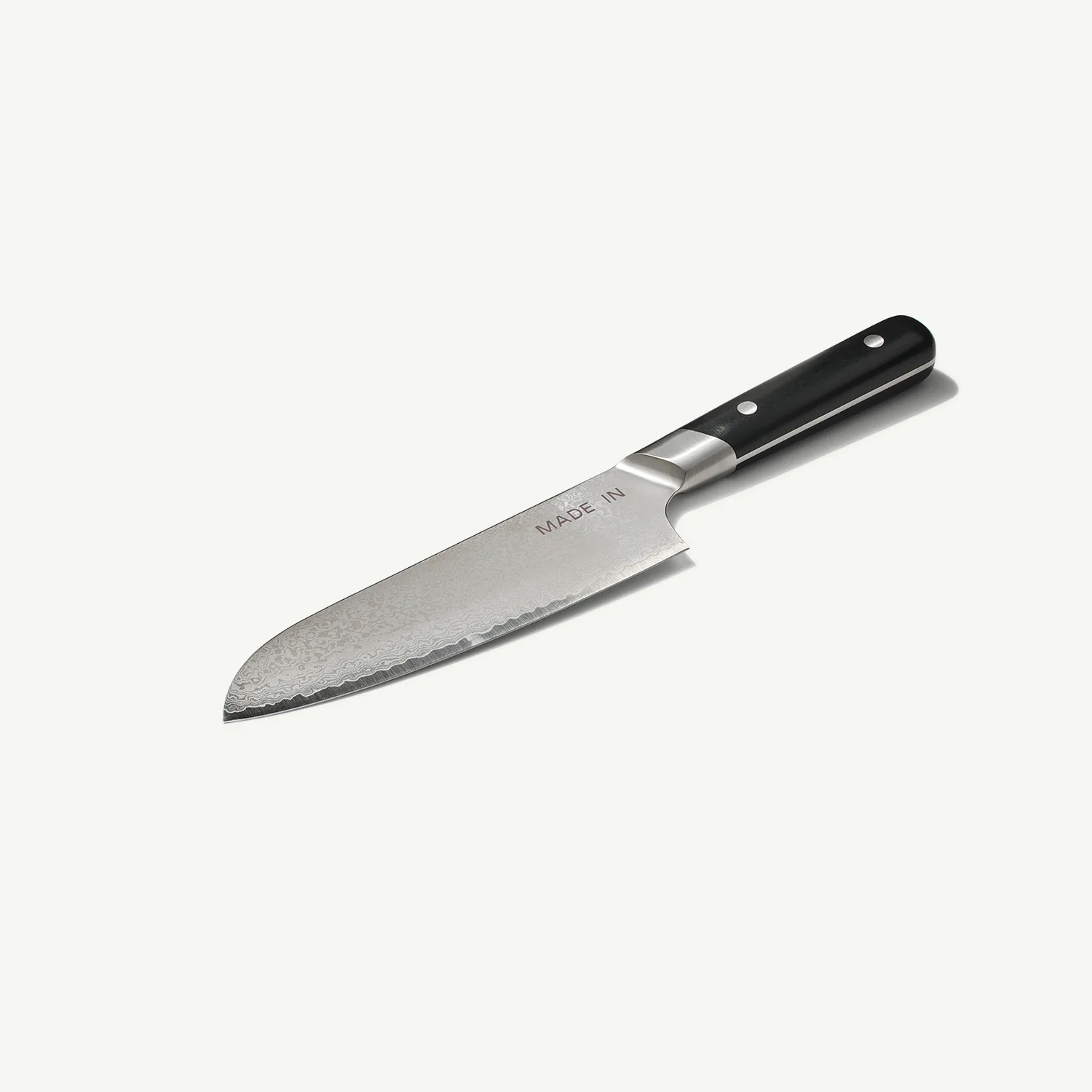 Japanese Damascus Santoku Knife - Image 4