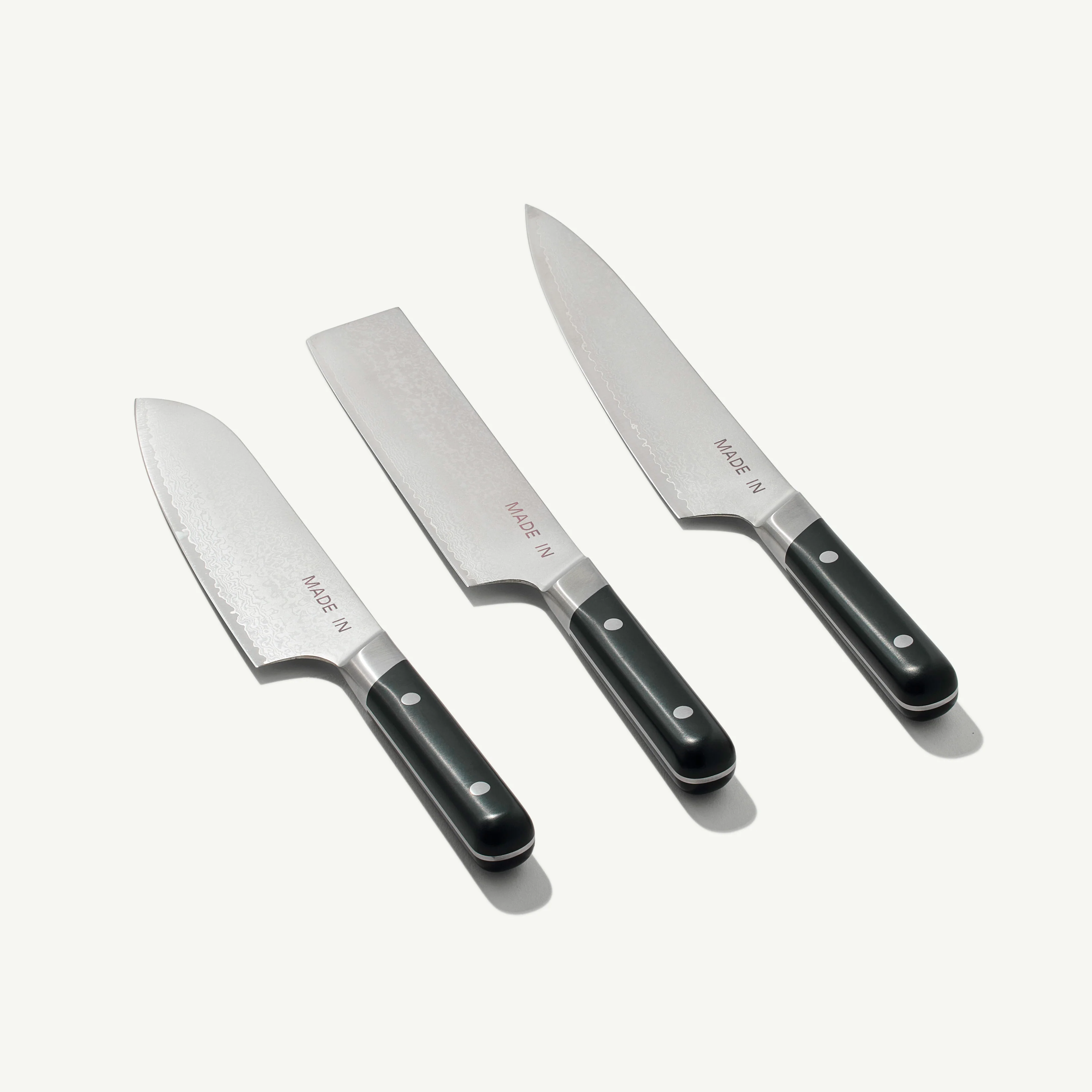 Japanese Damascus Steel Knife Set - Image 3